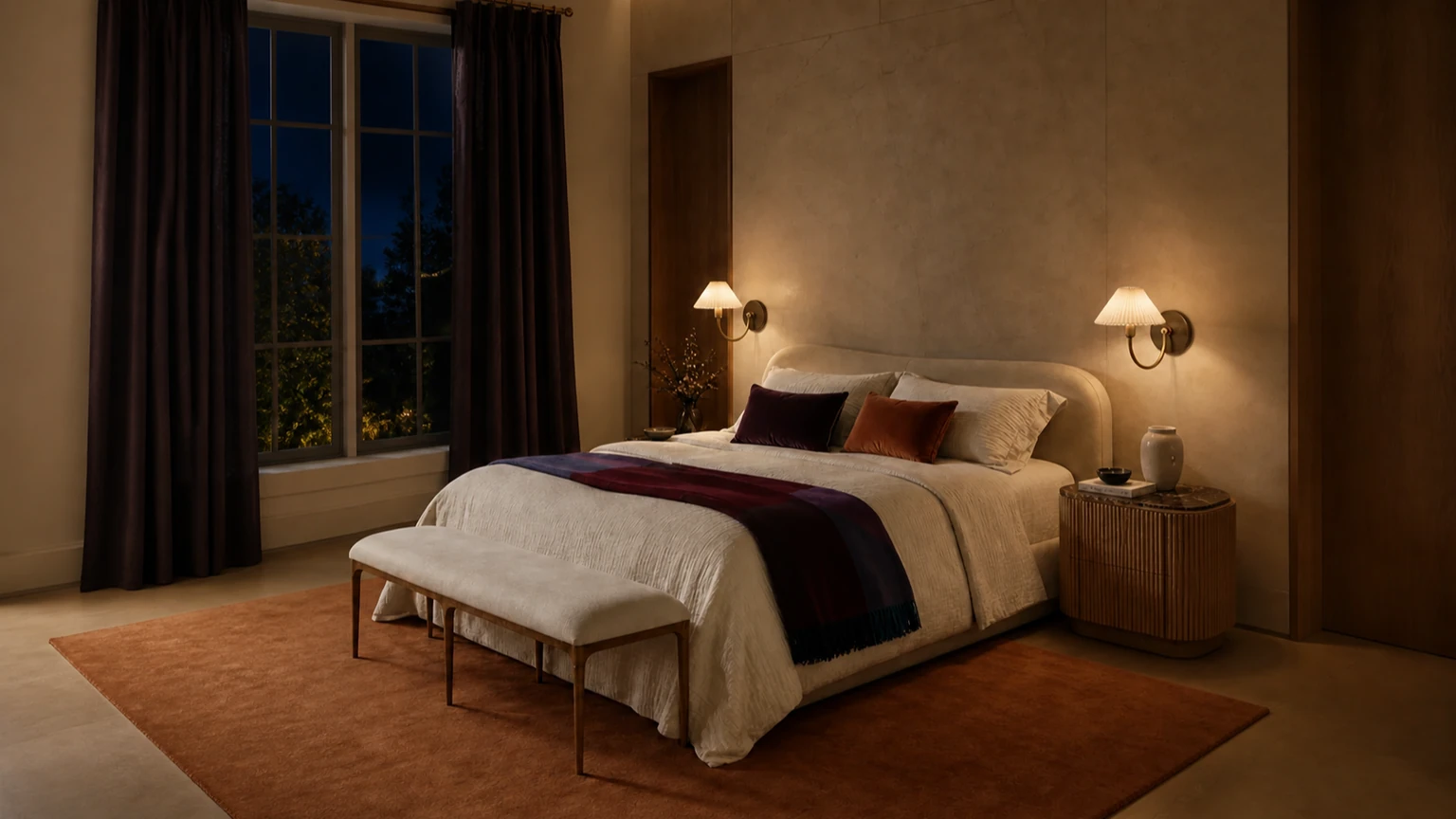 Limestone Afterglow interior design concept.