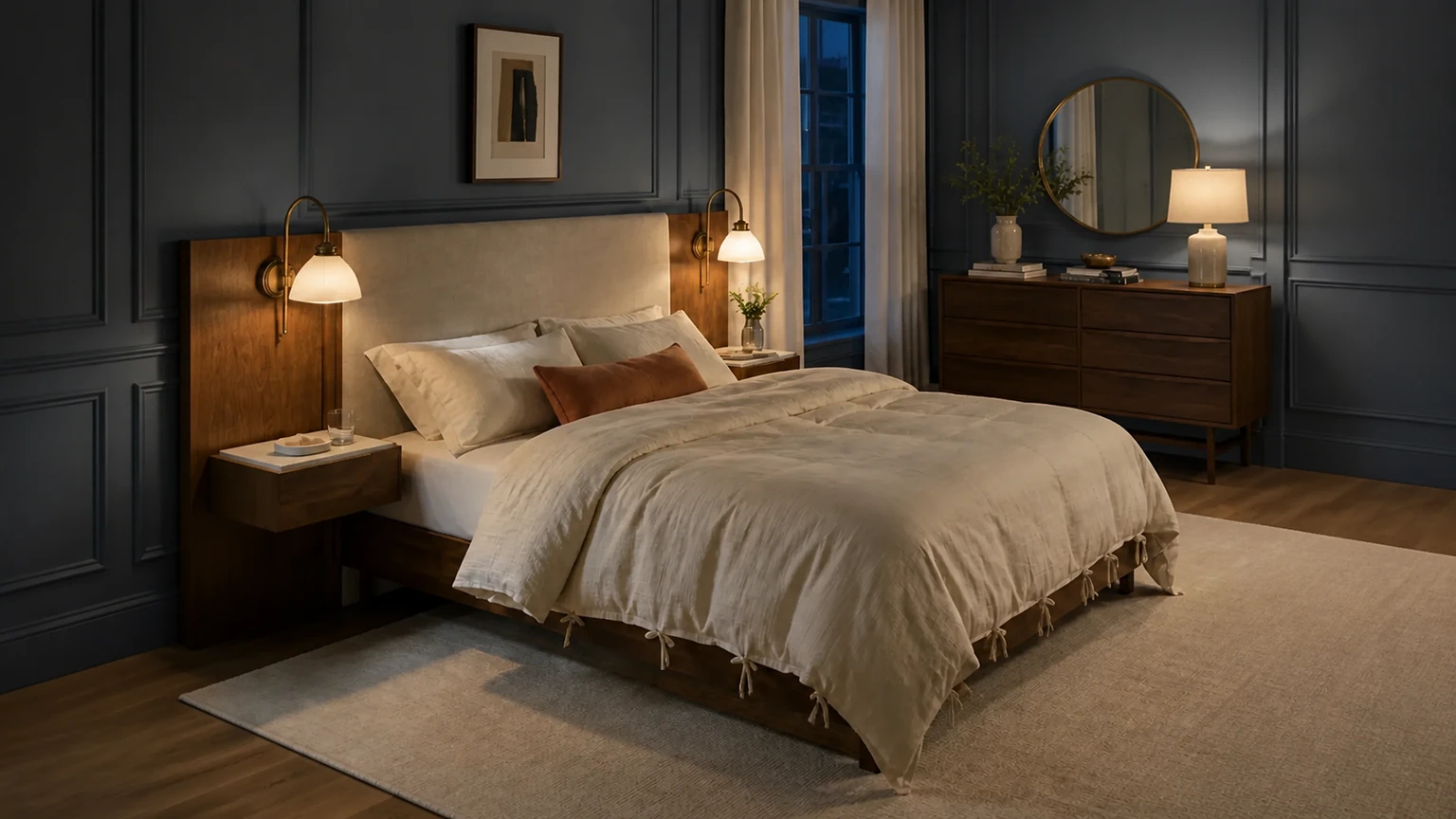 Mineral Blue Retreat interior design concept.