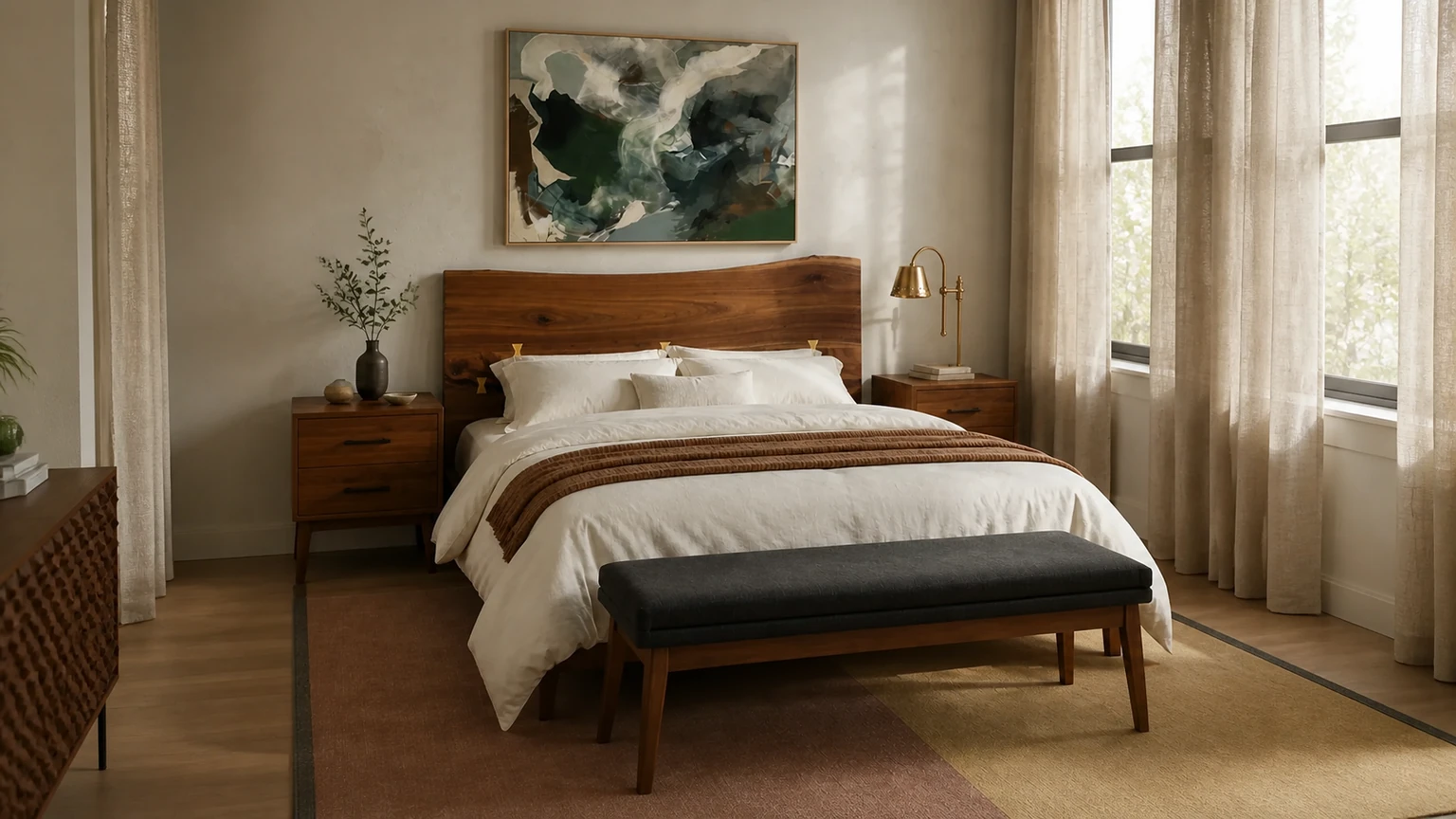 Quiet Sienna interior design concept.