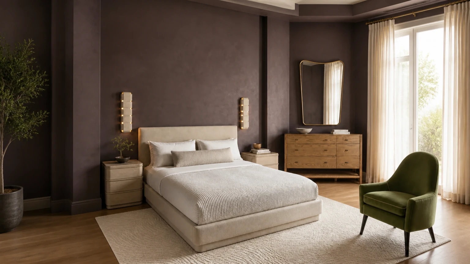 Smoked Fig Quietude interior design concept.