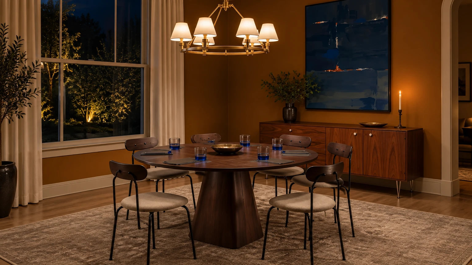 Amber / Ultramarine interior design concept.