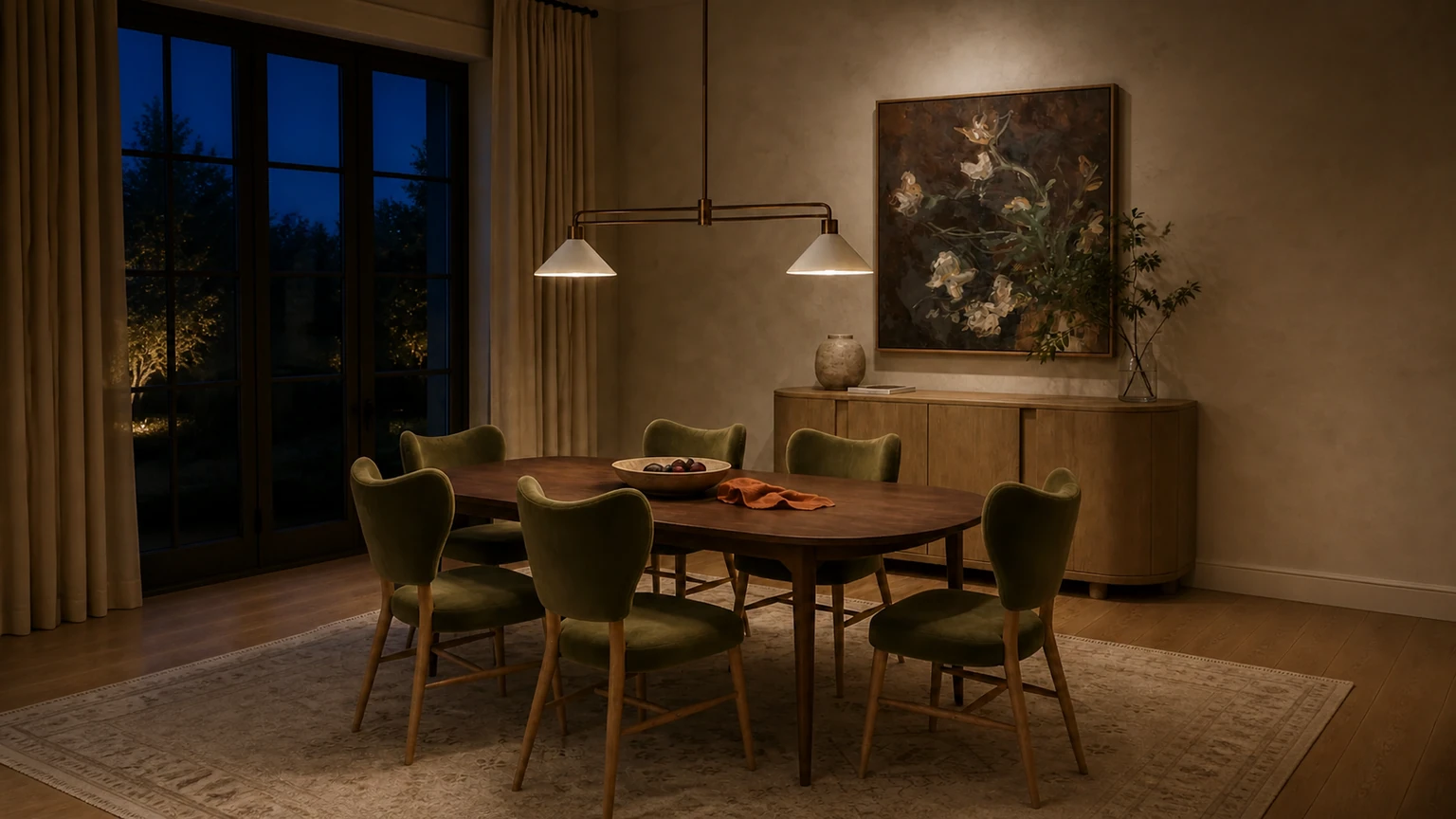 Golden Grove Dining interior design concept.