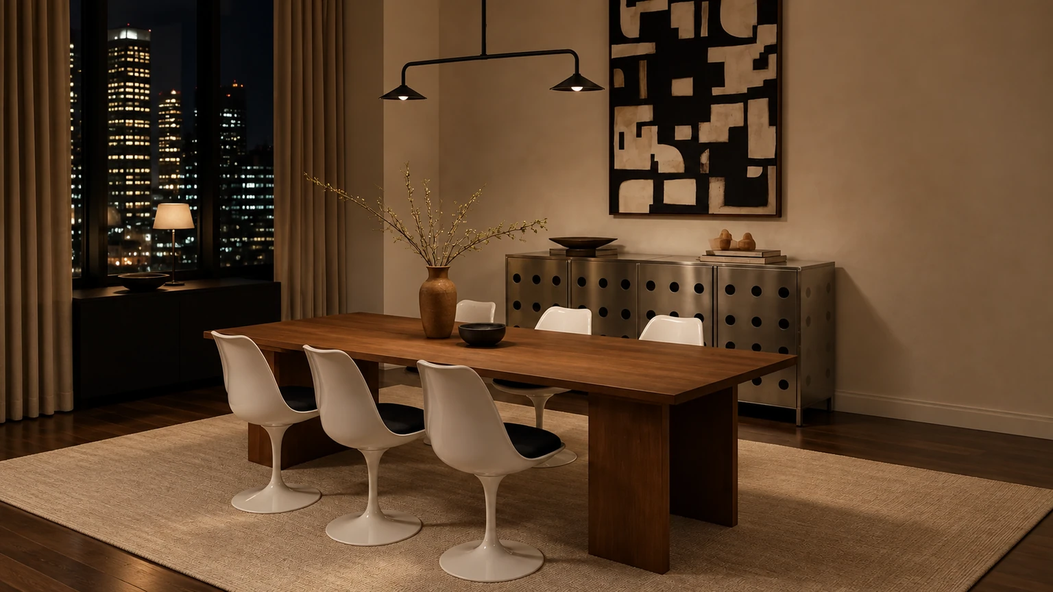 Porcelain Light, Tobacco Depth interior design concept.