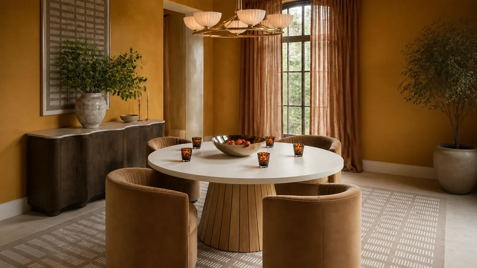 Saffron After Dark interior design concept.