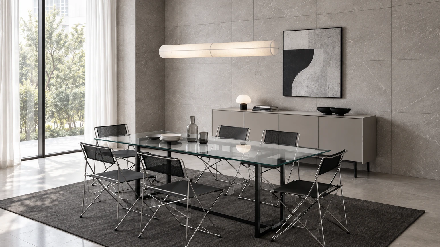 The Limestone Grid interior design concept.