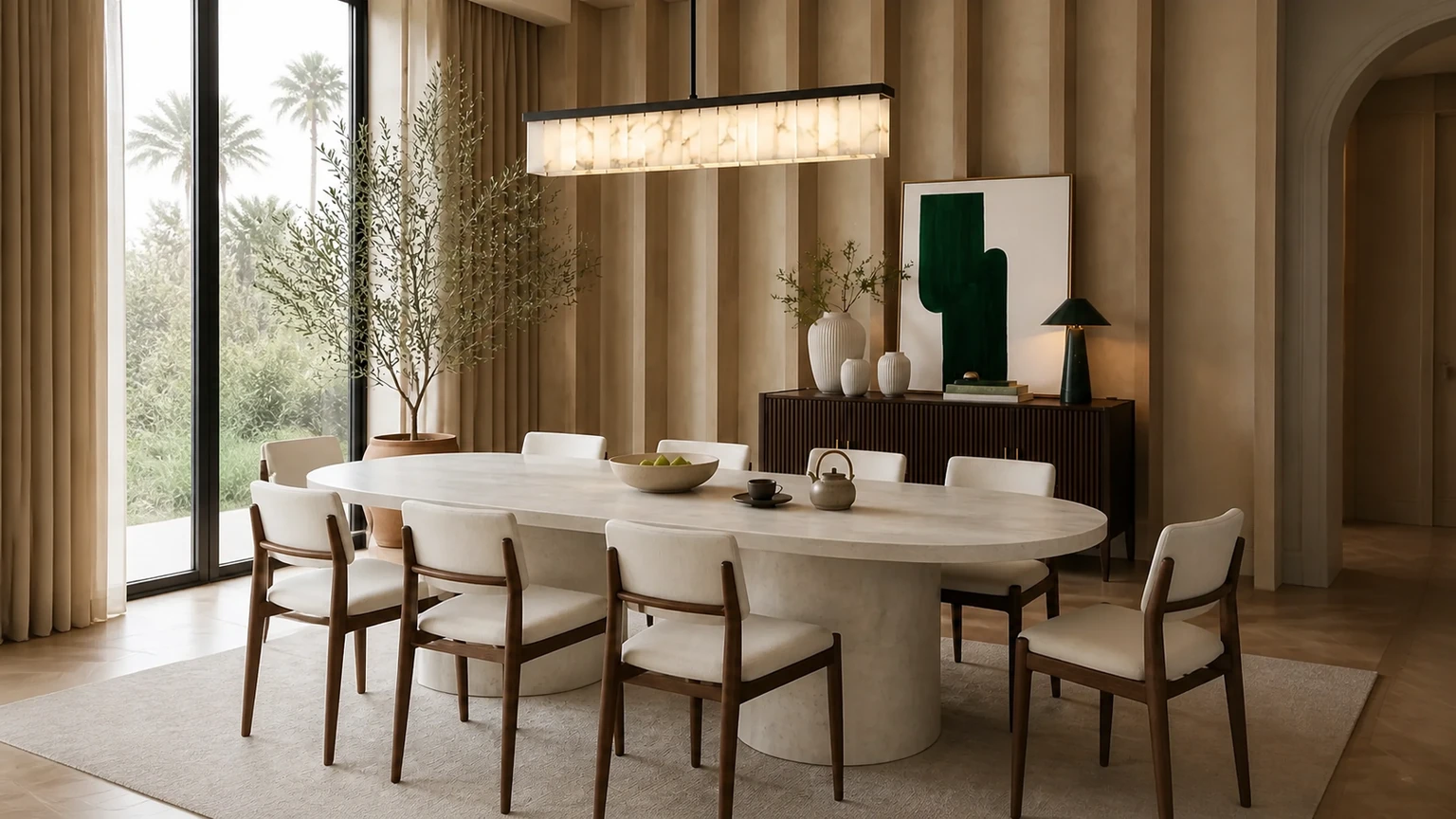The Quiet Colonnade interior design concept.