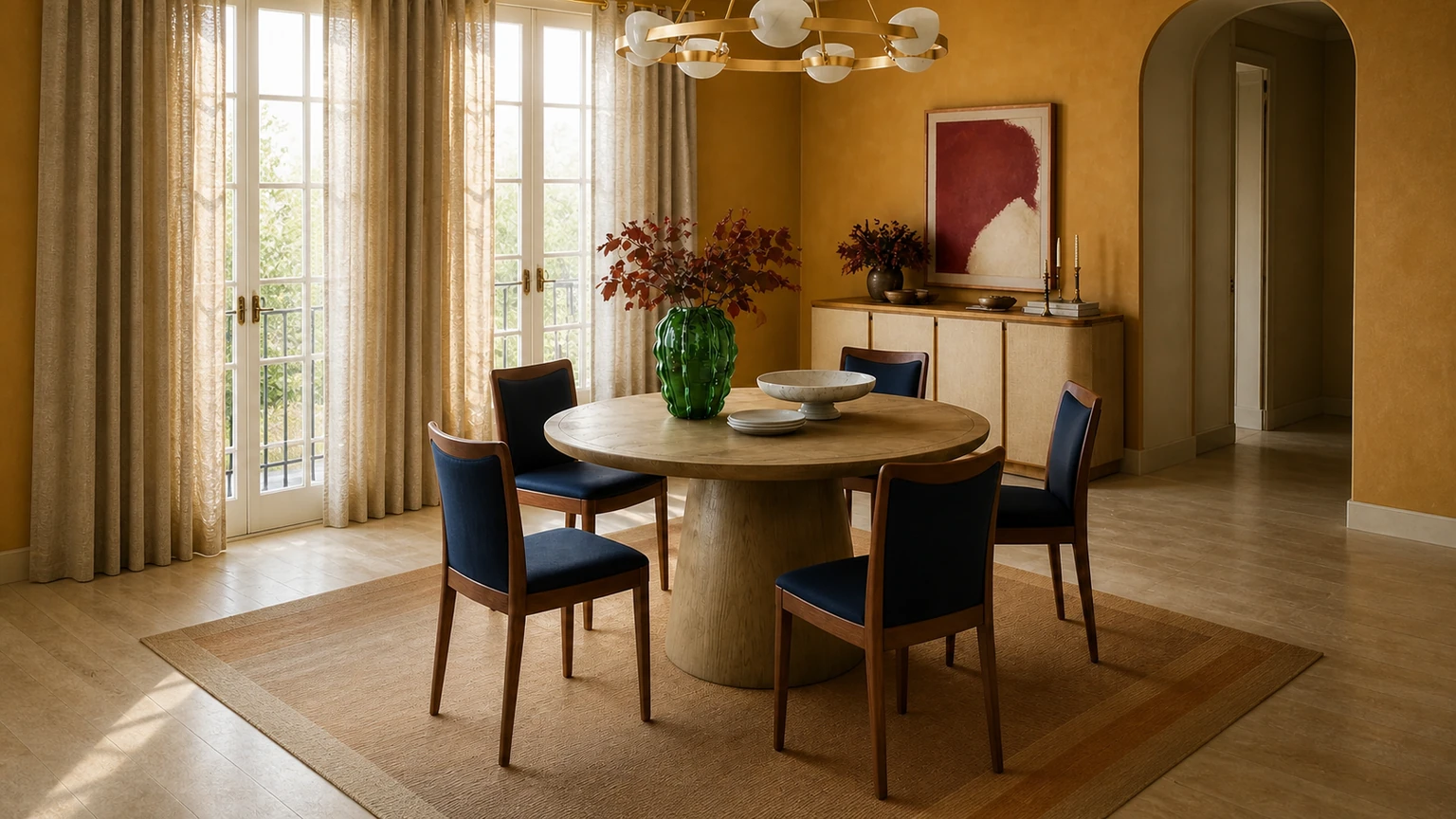 The Saffron Hour interior design concept.