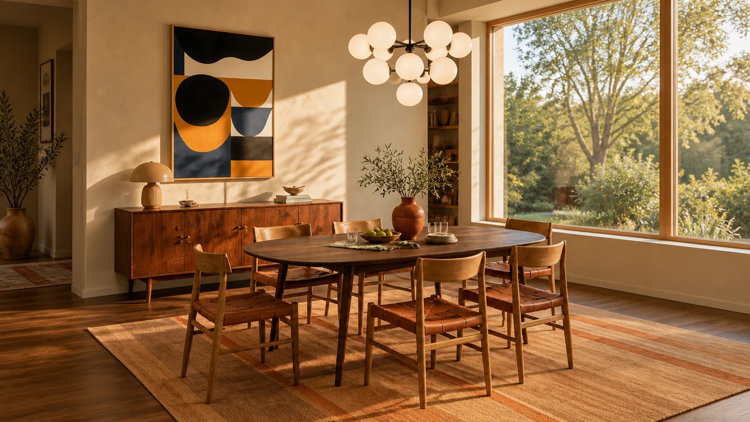 Walnut at Golden Hour interior design concept.
