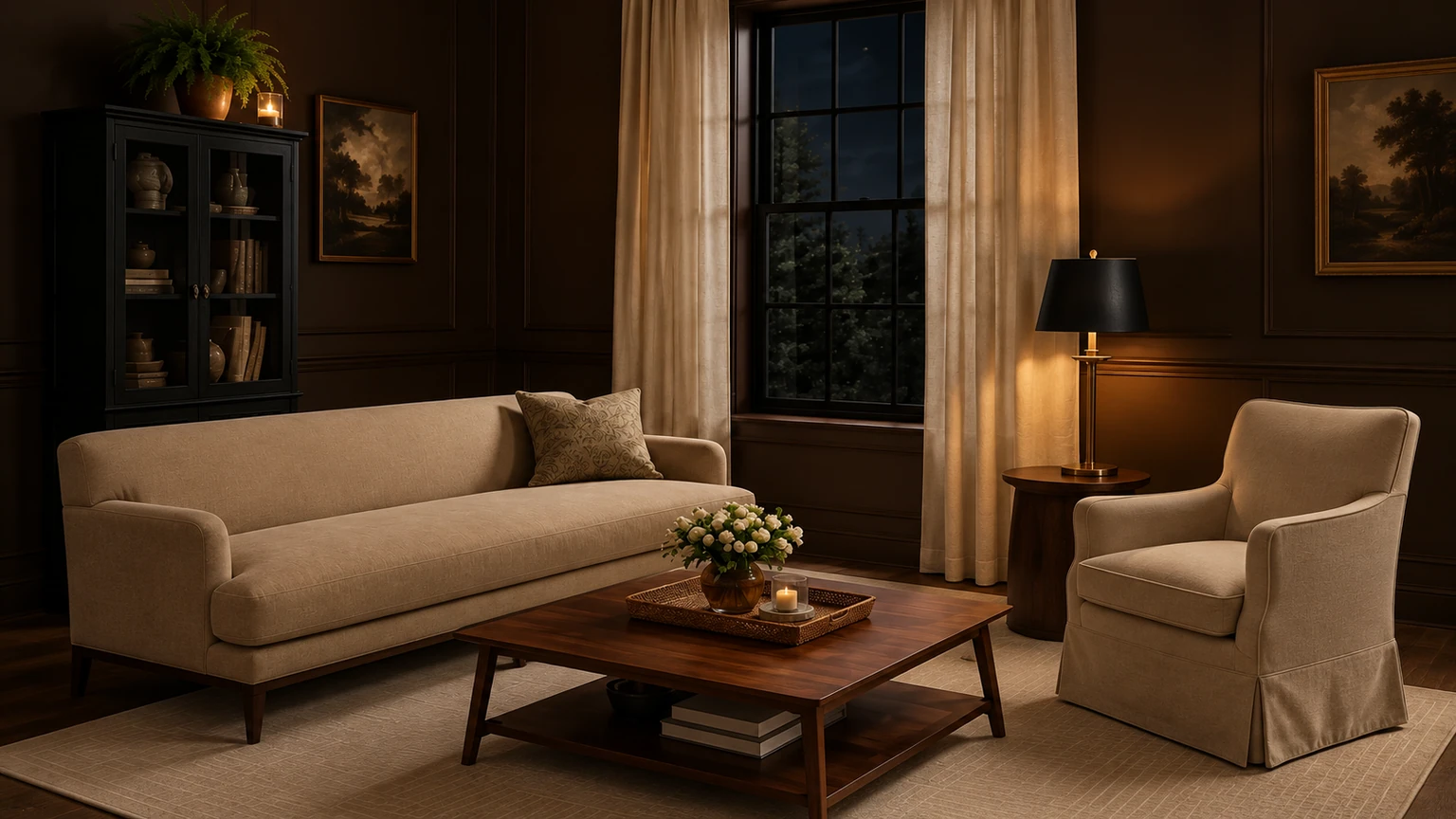 Burnished Brown Ease interior design concept.