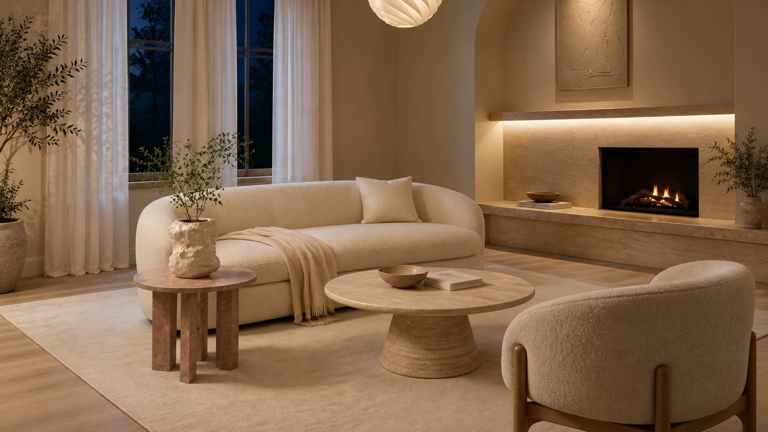 Carved Quiet interior design concept.