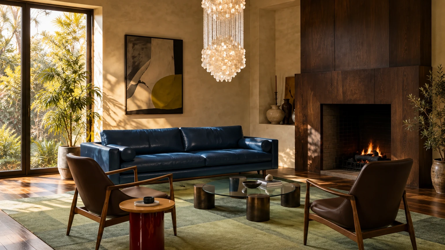 Midnight Conversation Salon interior design concept.