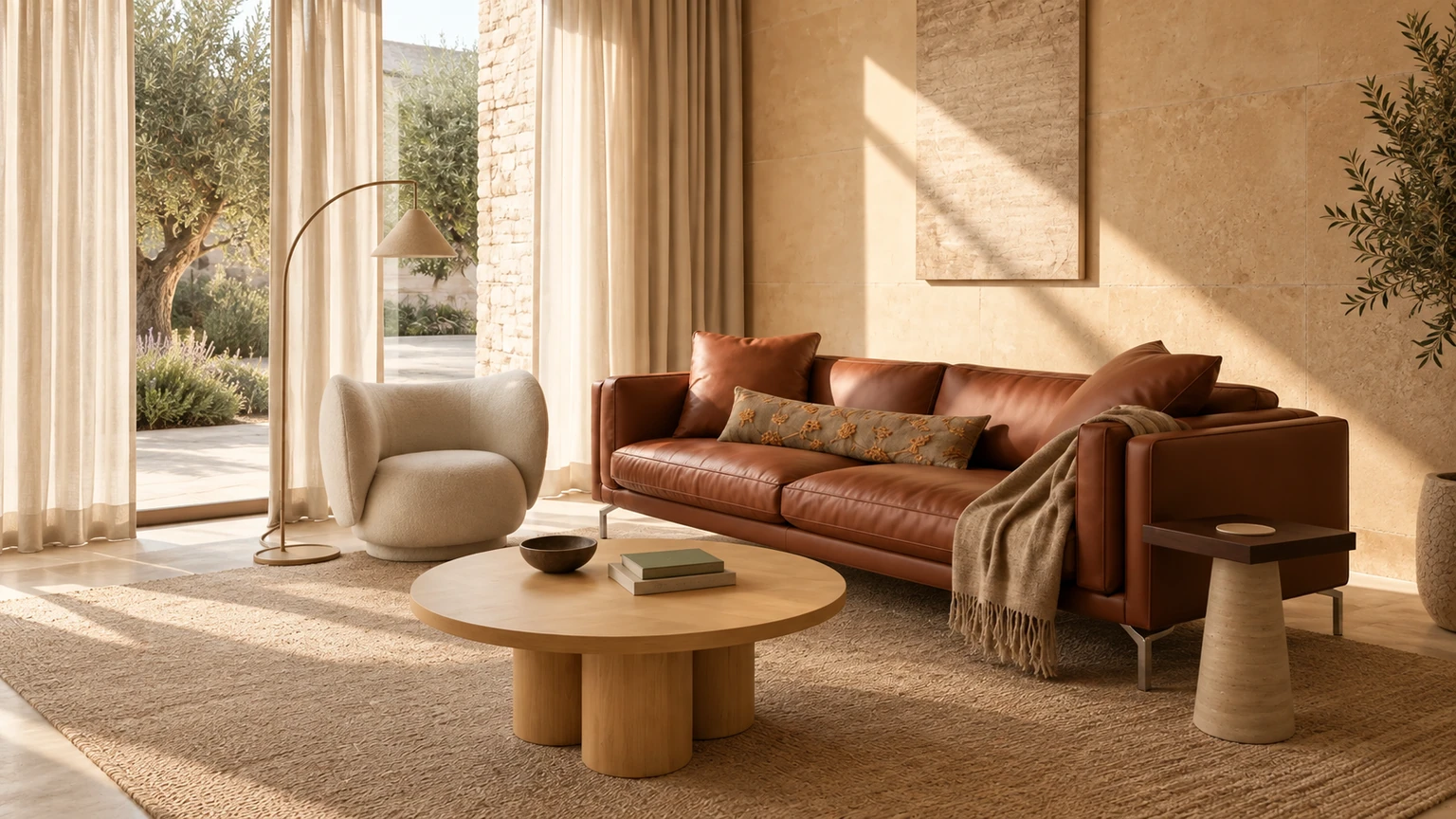 Limestone Afterglow interior design concept.