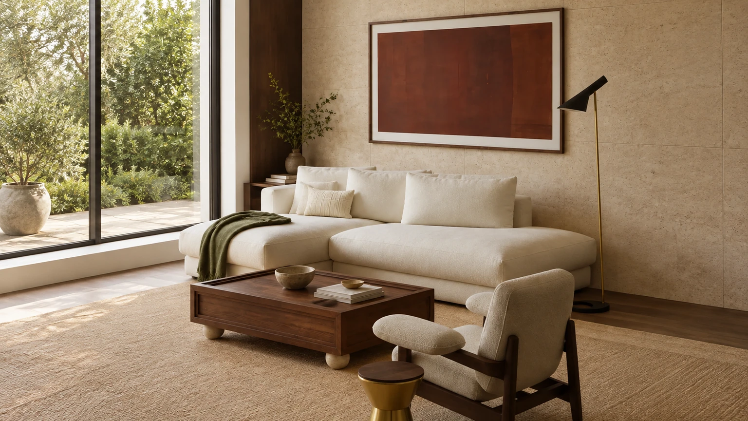 Limestone Afterglow interior design concept.