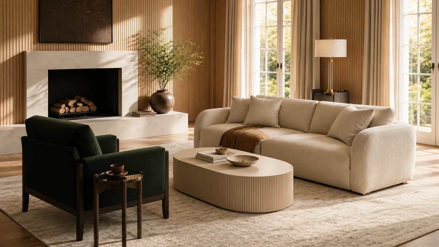 Oaklight Salon interior design concept.