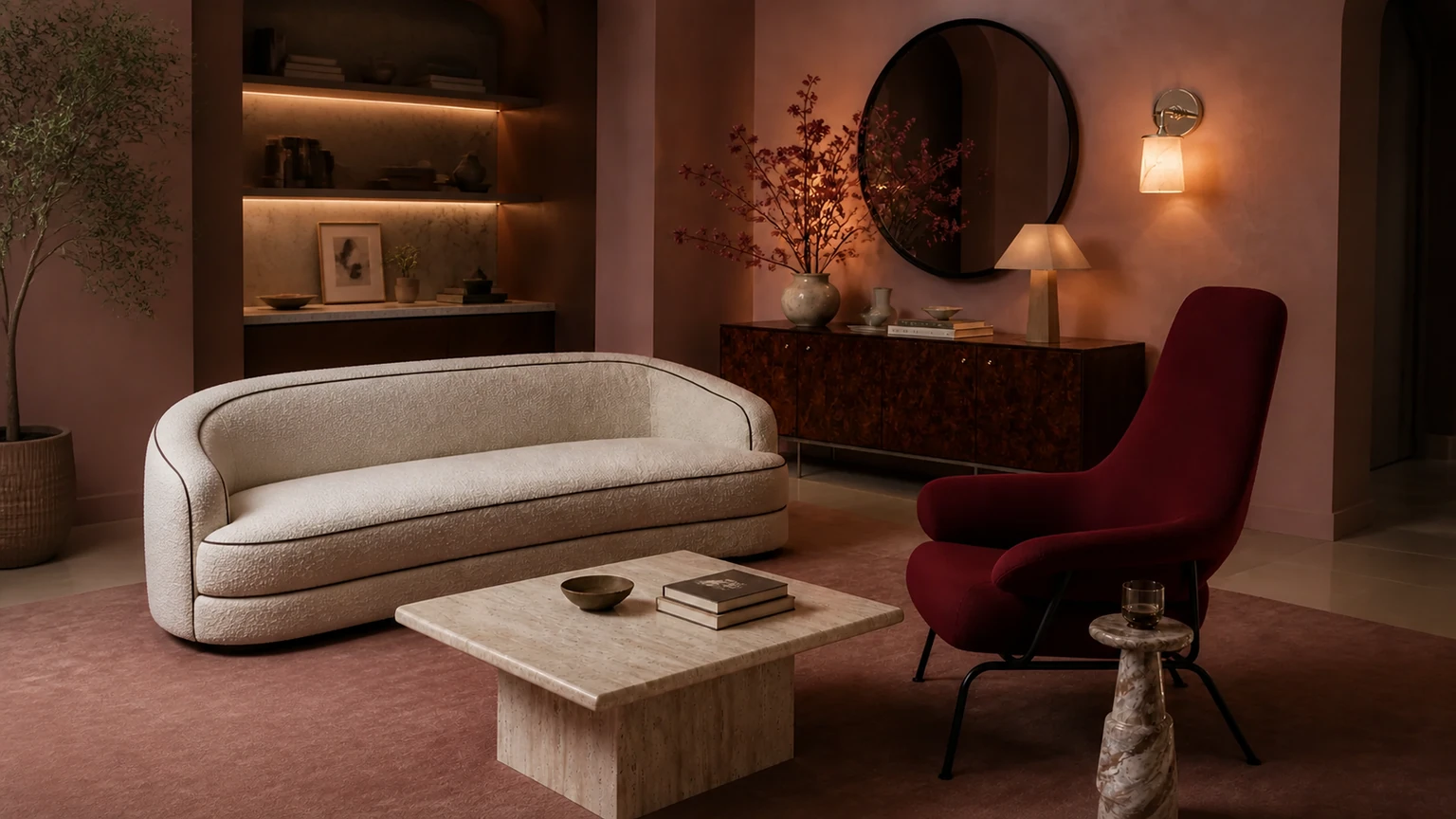 Rosewood Art Salon interior design concept.
