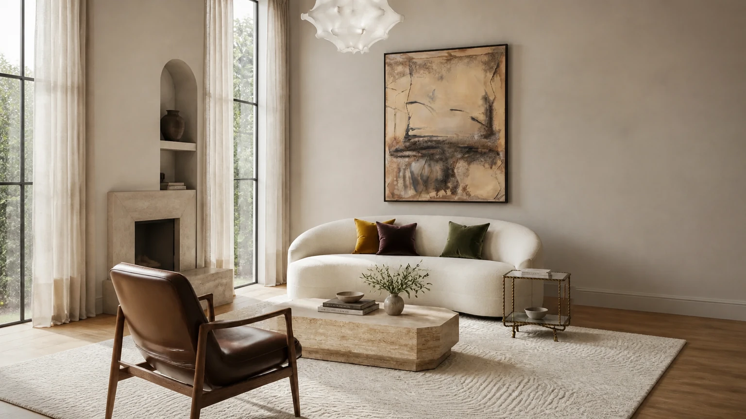Saffron Afterglow interior design concept.