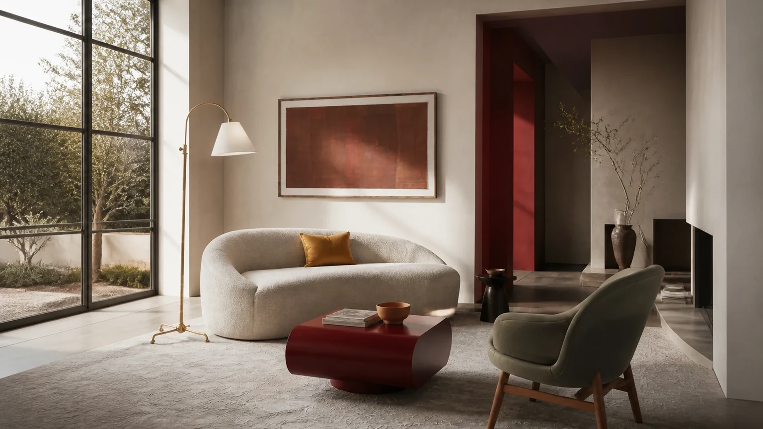 Saffron Afterimage interior design concept.