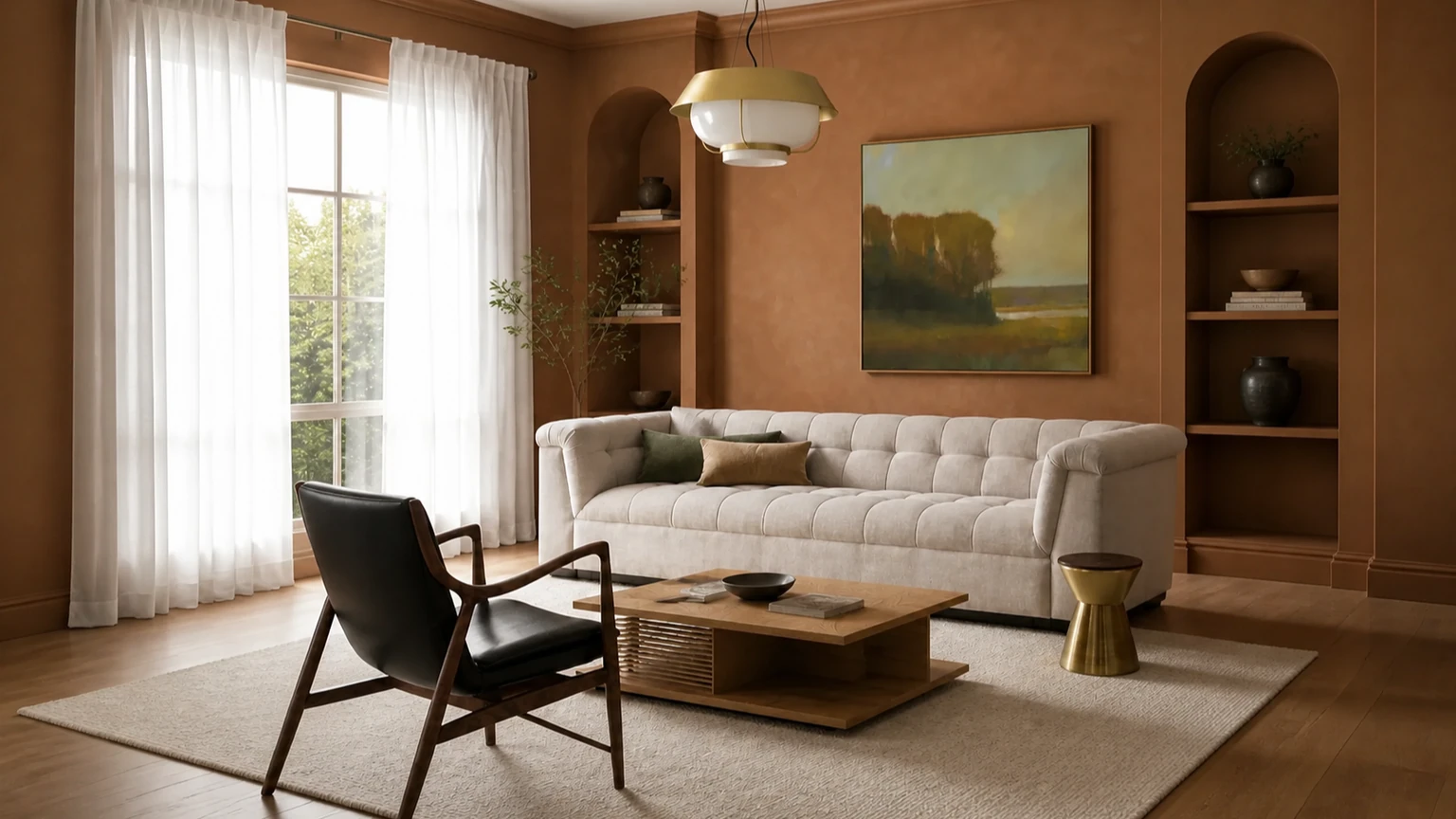 Sunlit Sienna interior design concept.