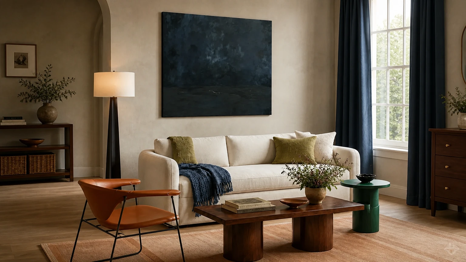 Sunwashed Sienna Modern interior design concept.