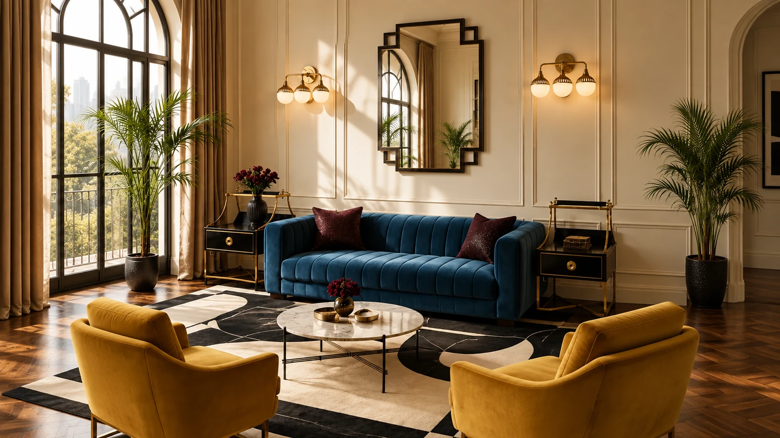 The Blue Marquee interior design concept.