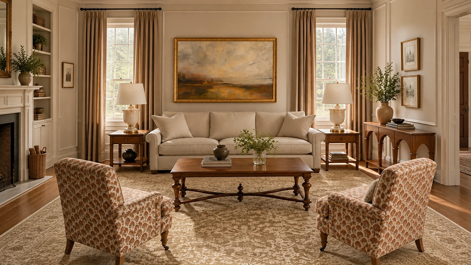 The Oat Drawing Room interior design concept.