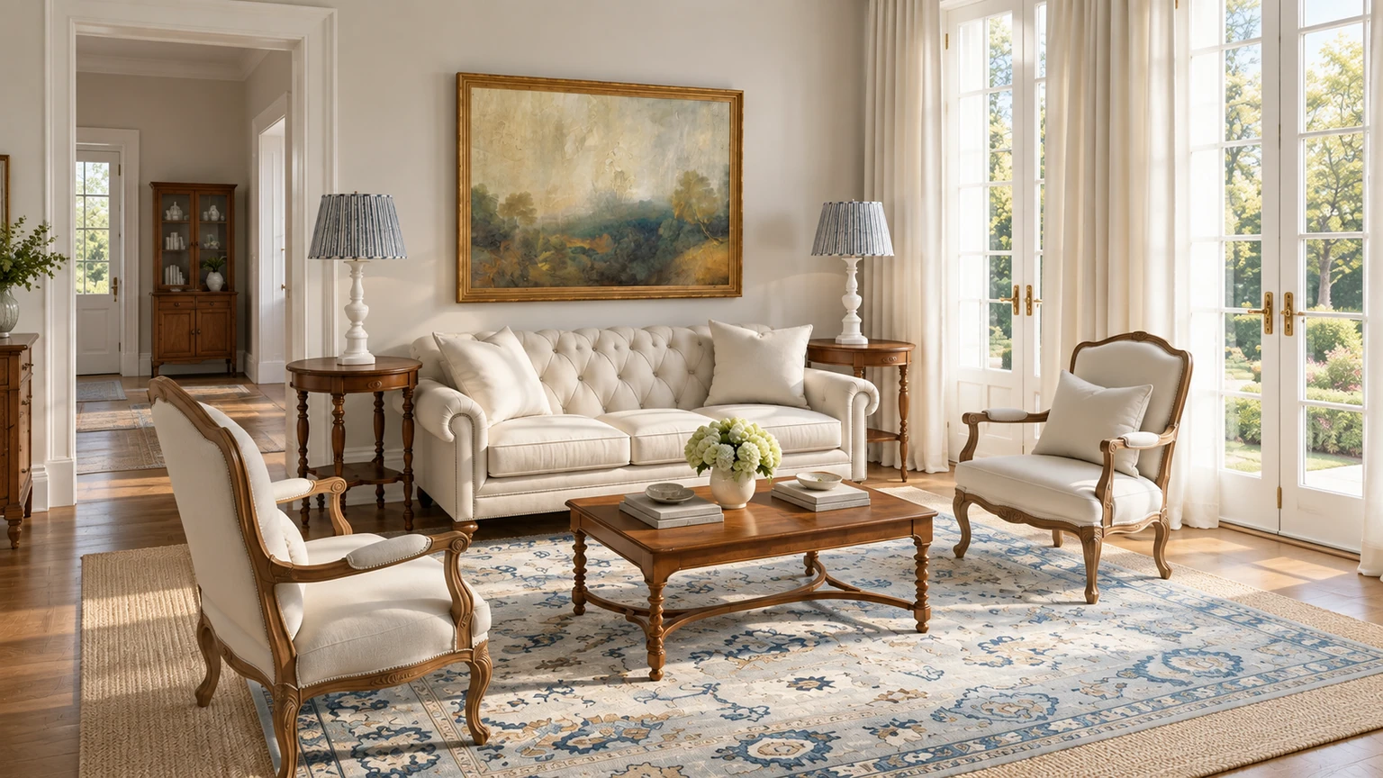 Pale Blue Drawing Room interior design concept.