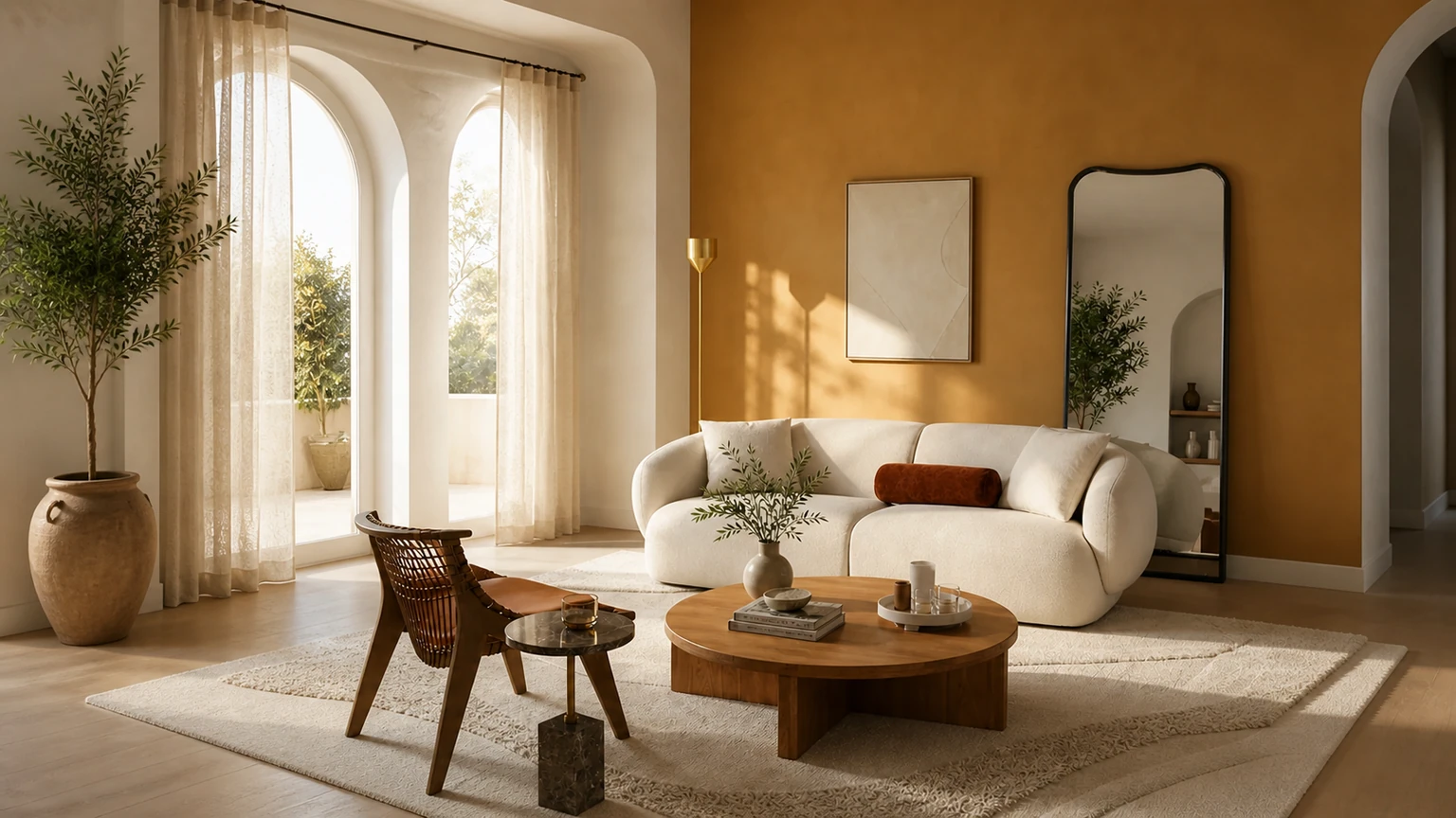 The Saffron Quiet interior design concept.