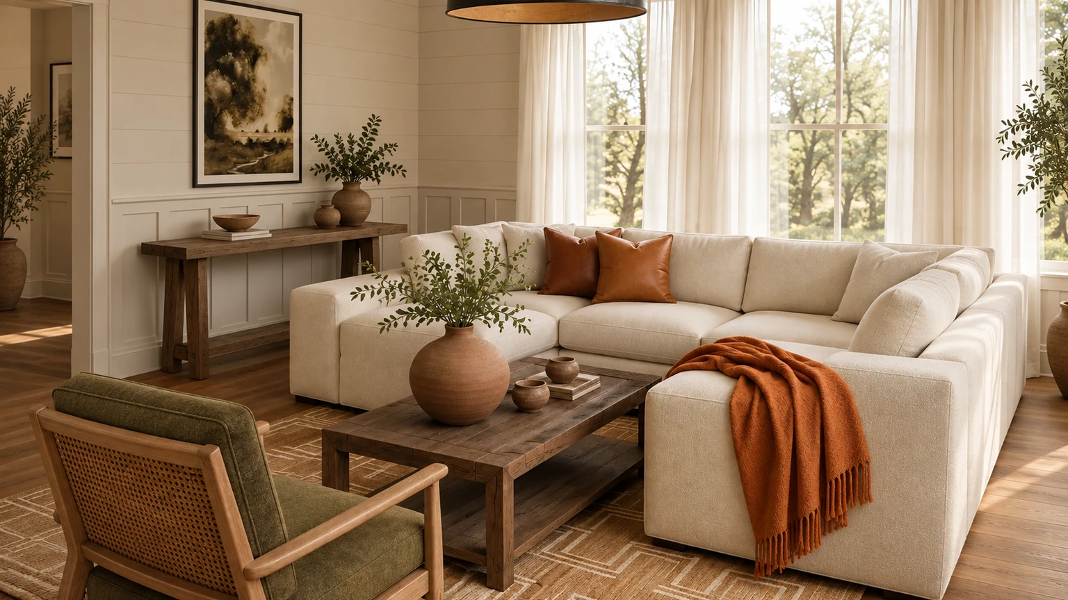 The Terracotta Harvest Room interior design concept.