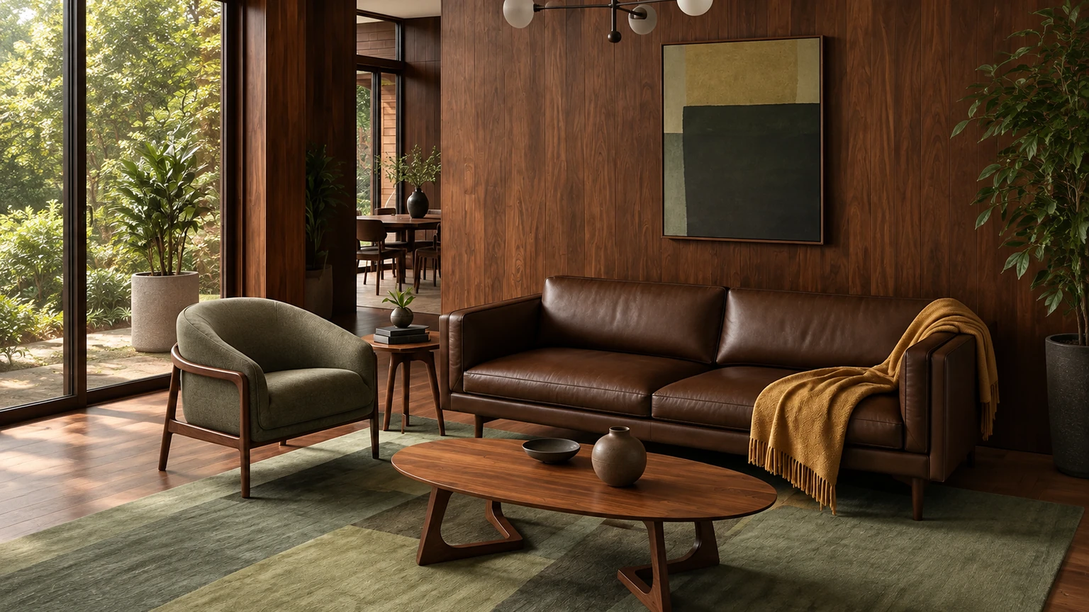 Walnut Afterglow interior design concept.