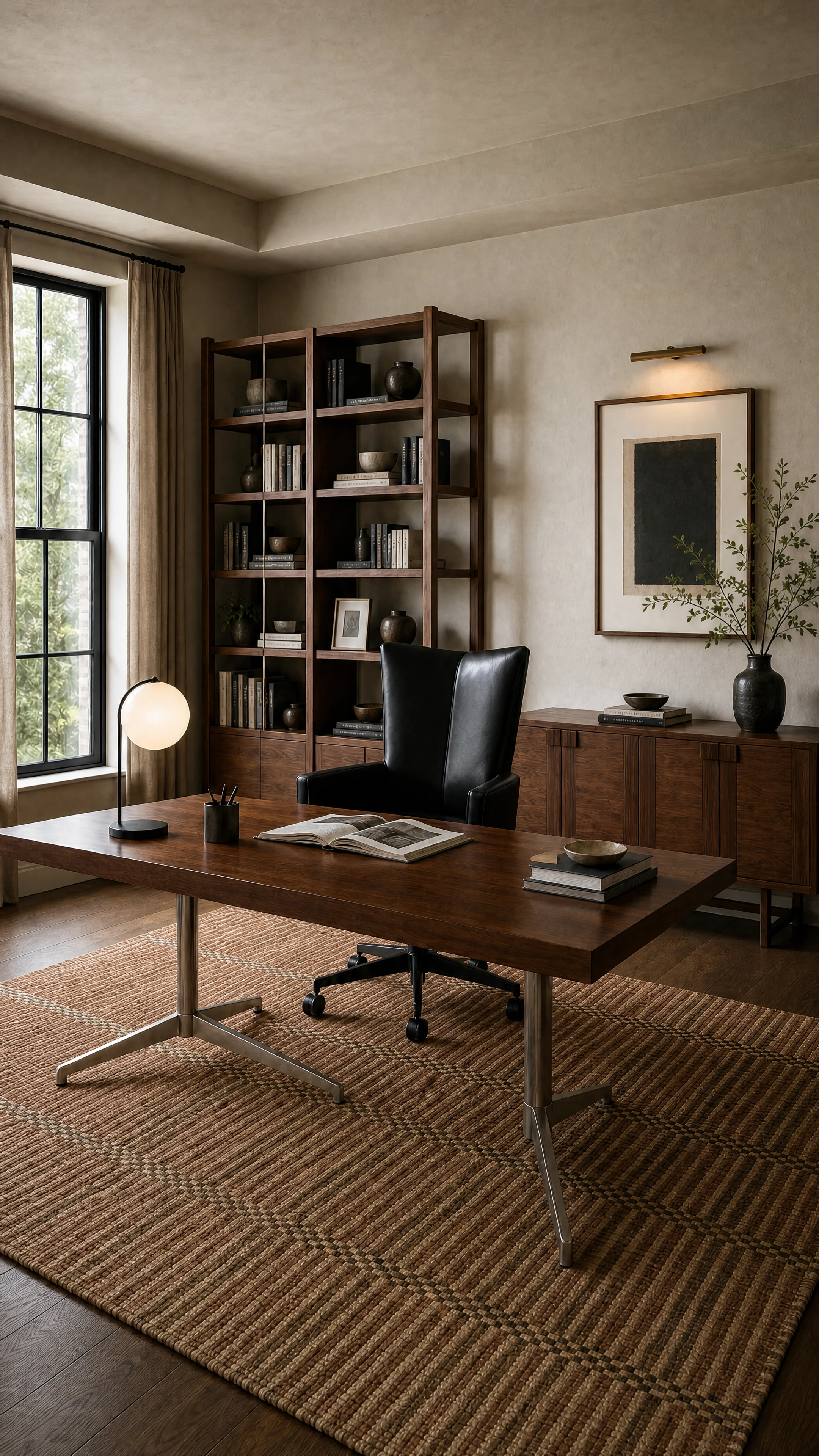 Black Walnut Workroom interior design concept.