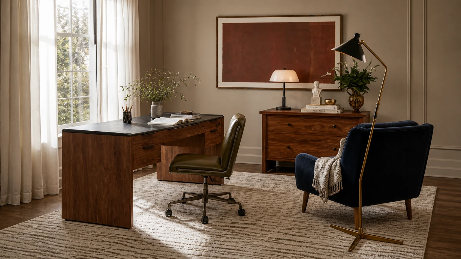 The Amber Ledger interior design concept.