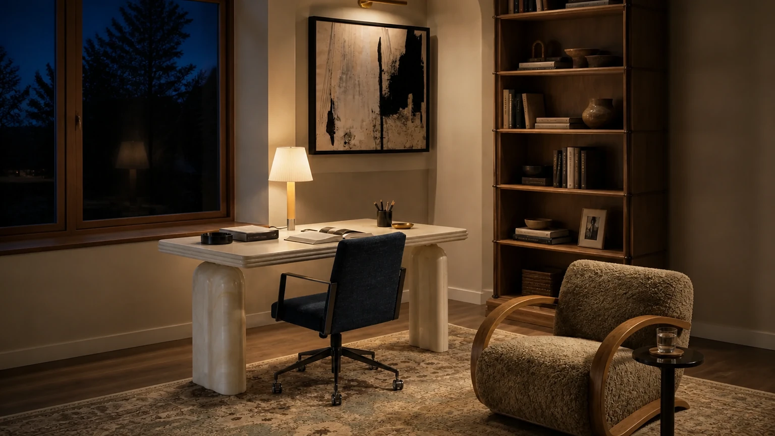 The Amber Study interior design concept.