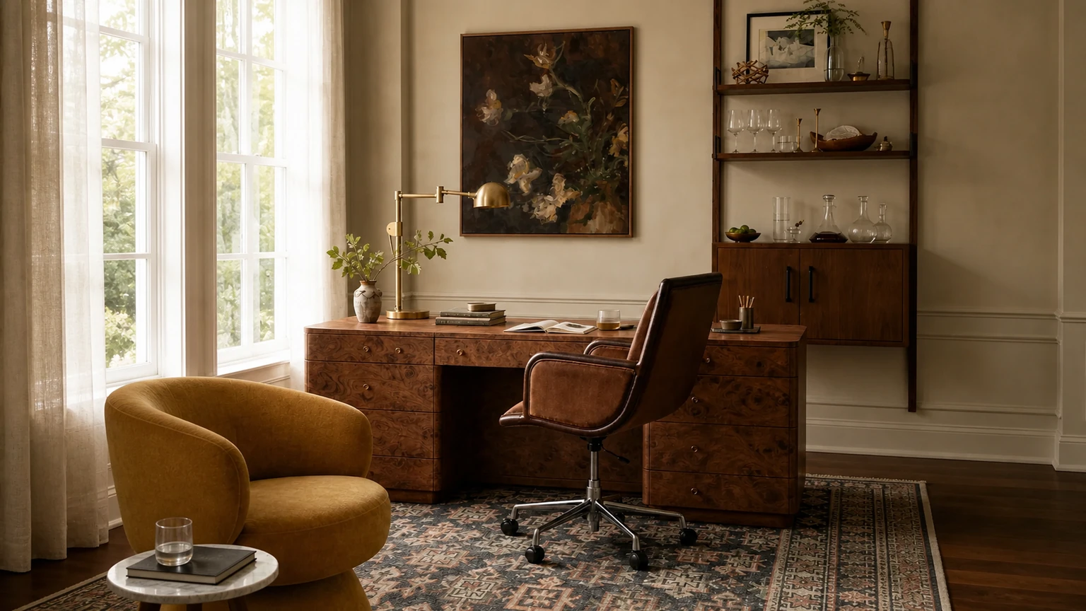 The Ochre Correspondence interior design concept.