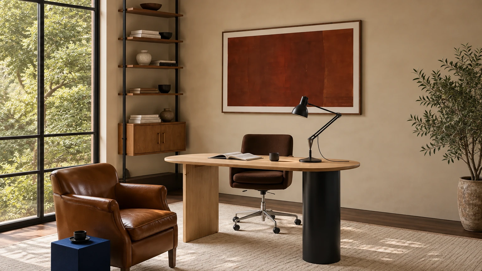 The Persimmon Ledger interior design concept.