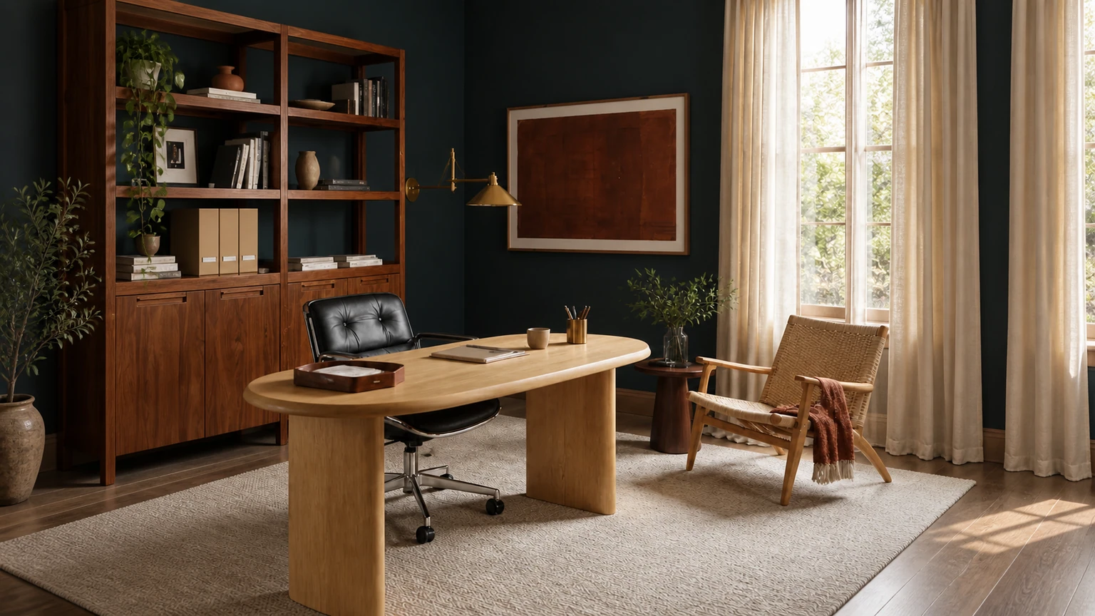 The Petrol Study interior design concept.