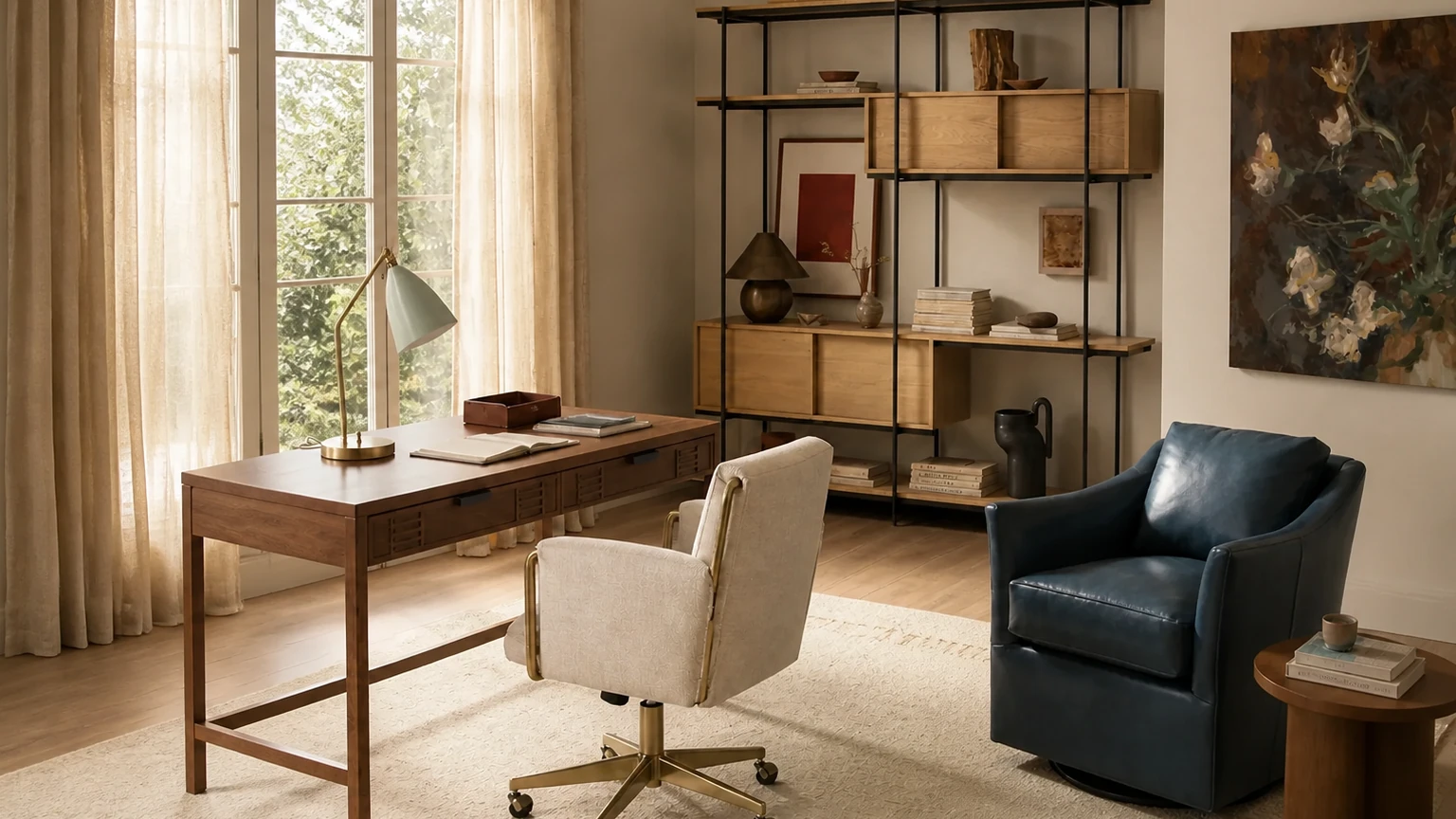 The Sunlit Editor interior design concept.