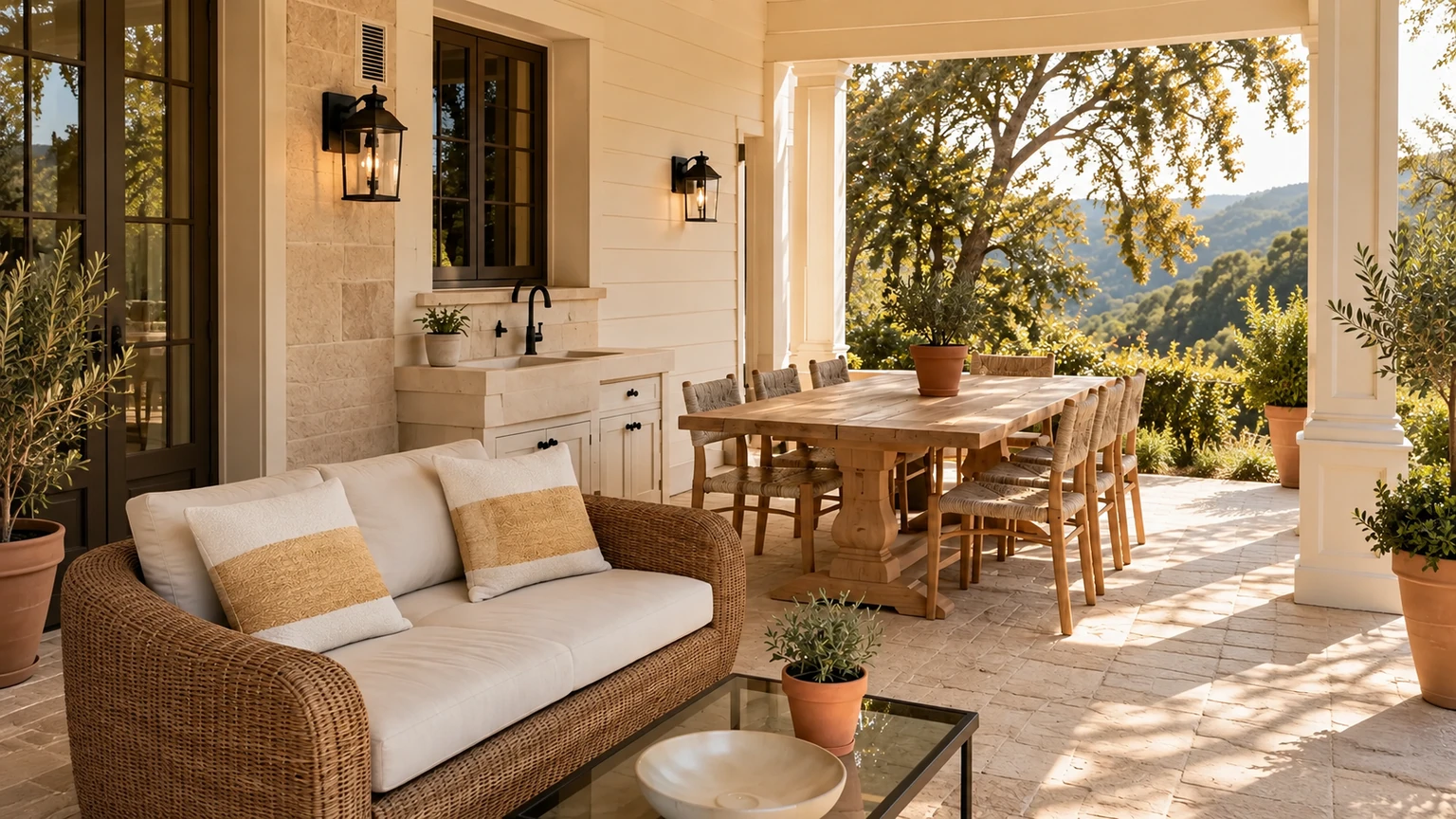 Harvest Veranda interior design concept.