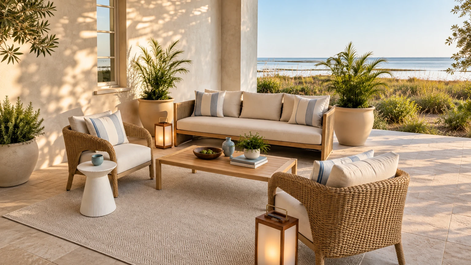 Sea-Glass Veranda interior design concept.