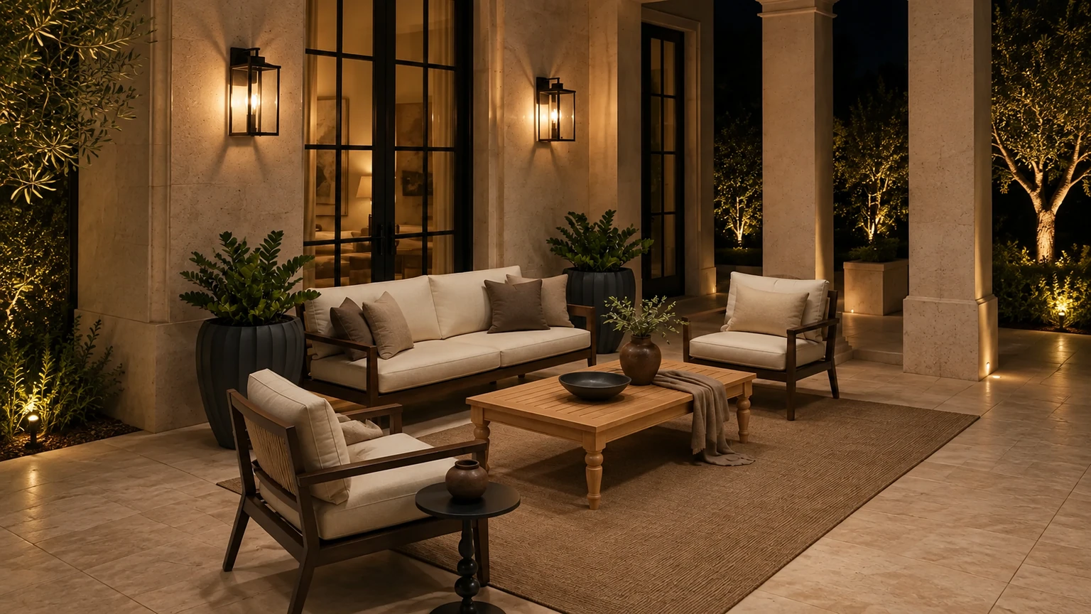 The Burnished Courtyard interior design concept.