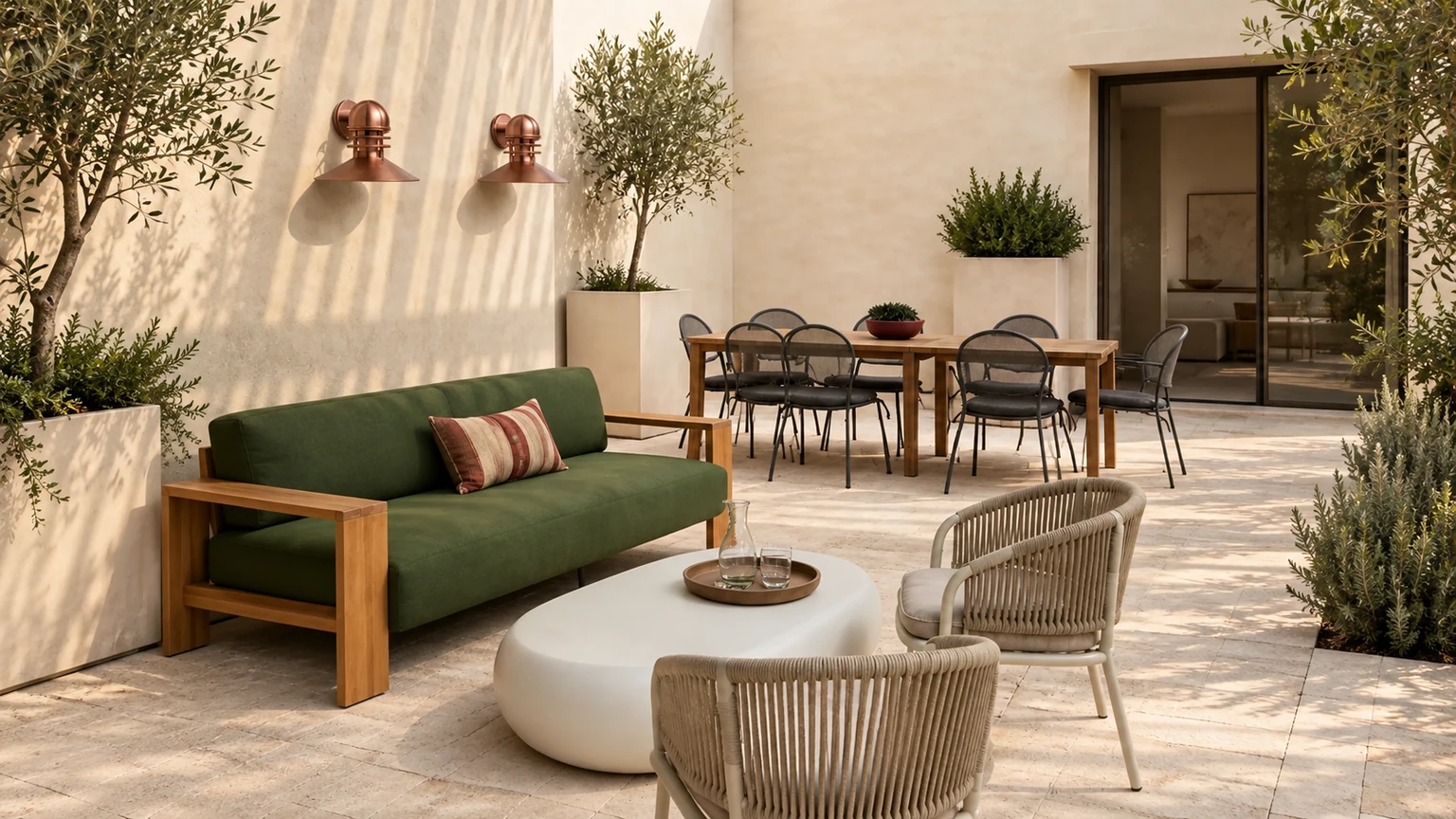 The Shadow-Line Courtyard interior design concept.