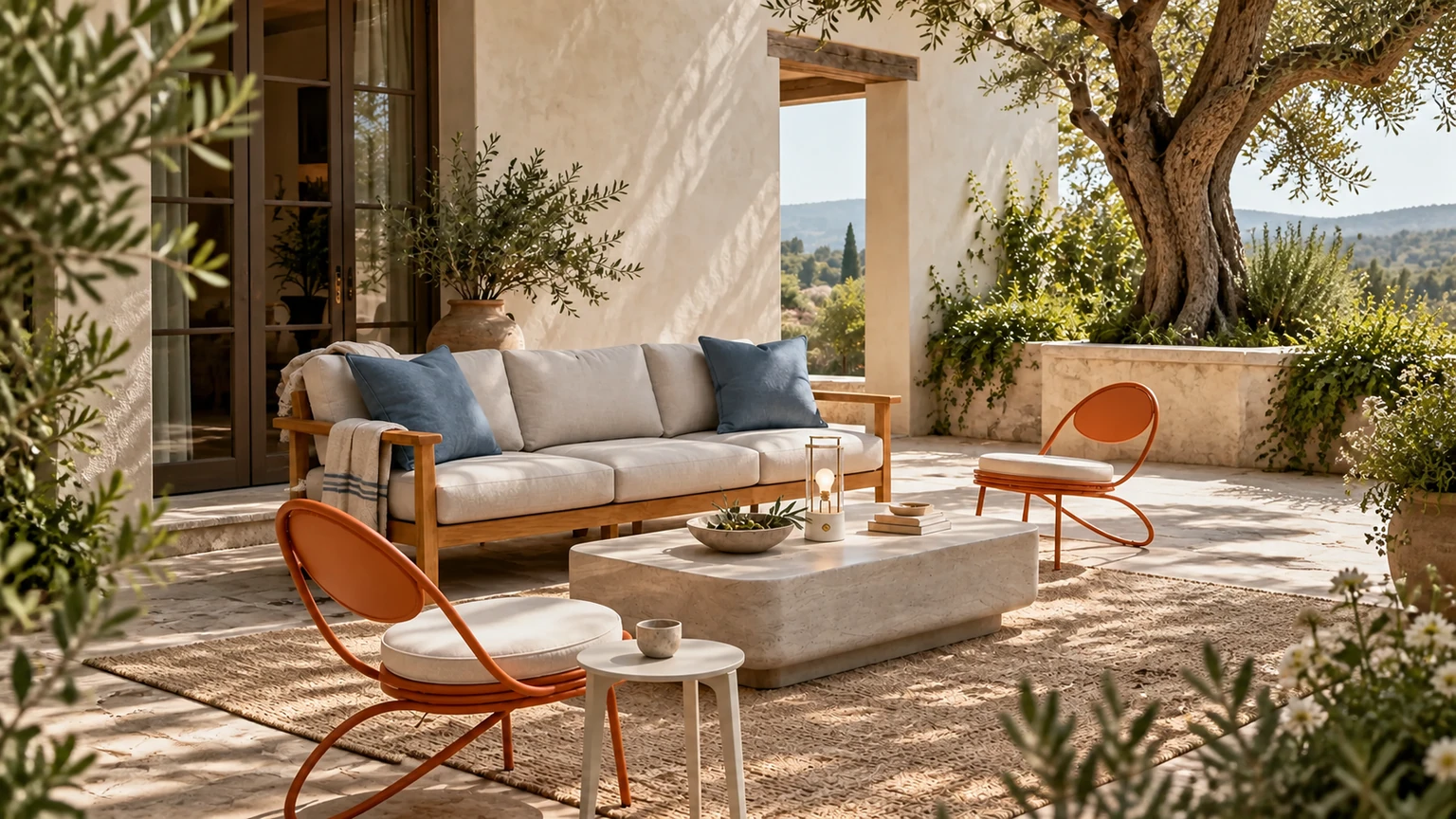 The Unhurried Courtyard interior design concept.